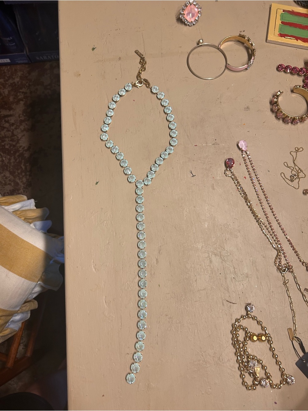 TOVA LA Lariat necklace Ultra Green necklace - Picture 3 of 5